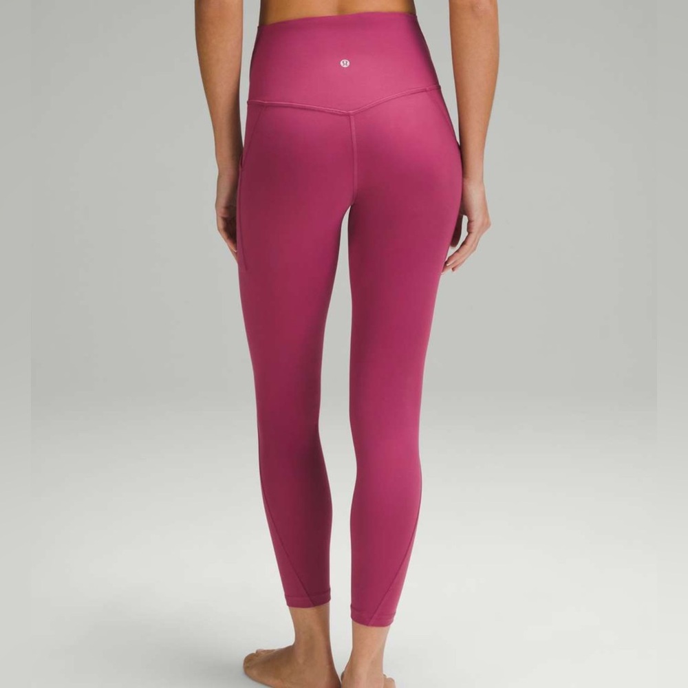 Lululemon Align High Rise Leggings 25” Pockets Mauve Discontinued Color Like New